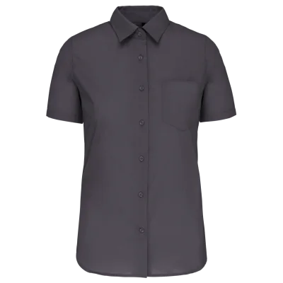 Chemise popeline manches courtes femme