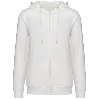 Sweat-shirt écoresponsable zippé à capuche French Terry unisexe