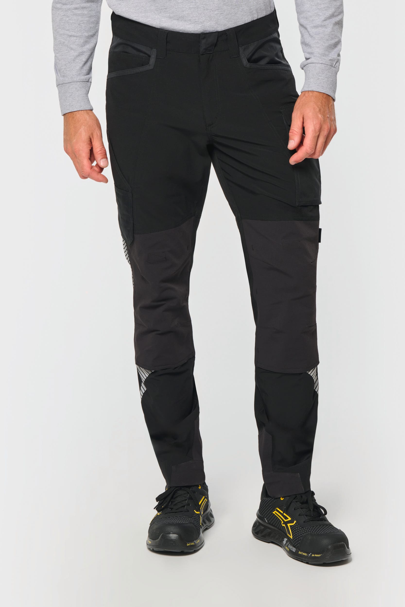 Pantalon léger stretch recyclé multipoches unisexe