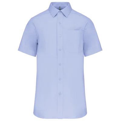 Chemise popeline manches courtes
