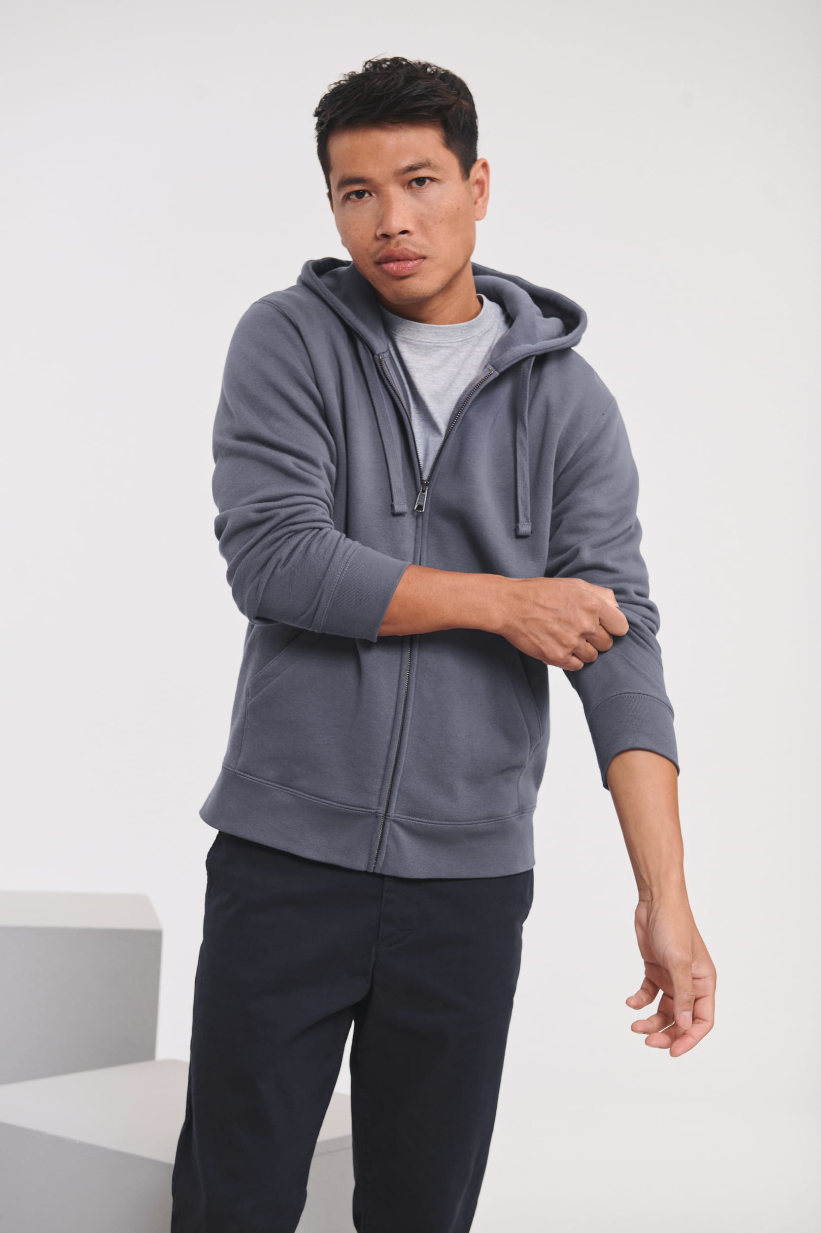 Sweat-shirt zippé capuche Authentic homme
