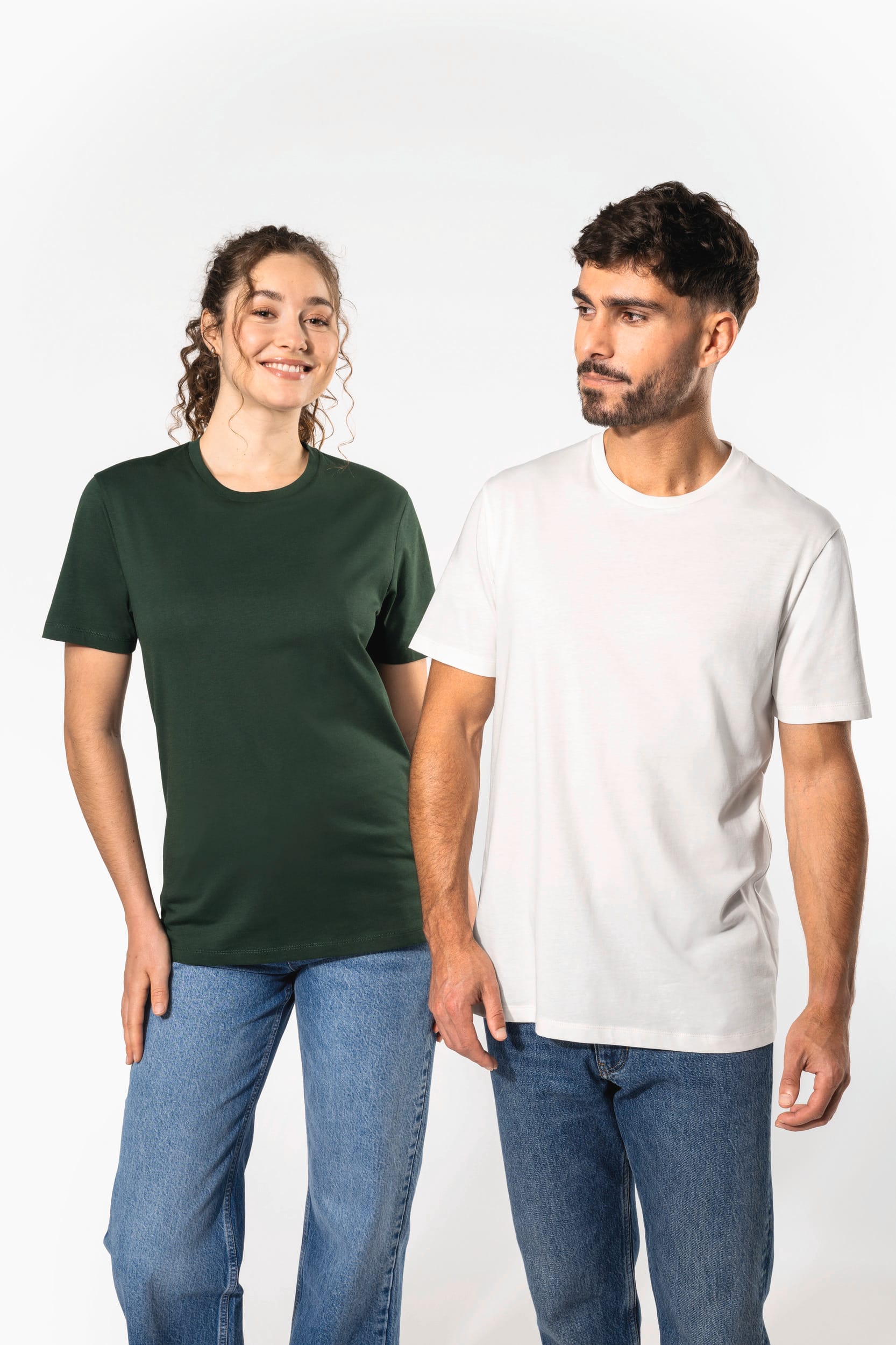 T-shirt manches courtes col rond unisexe