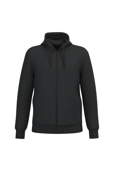 Sweat-shirt recyclé zippé à capuche unisexe