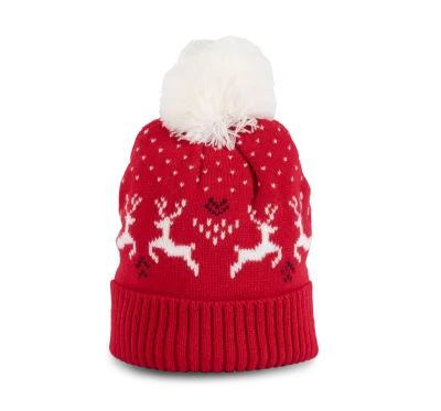 Bonnet de Noël motifs rennes