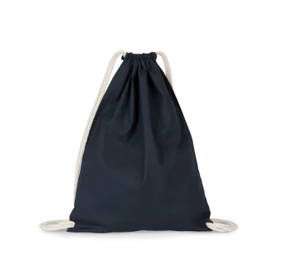 Sac à dos en coton bio avec cordelettes