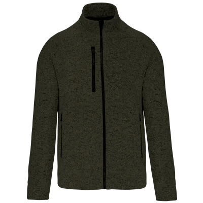 Veste zippée chinée homme