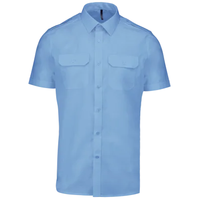 Chemise pilote manches courtes homme