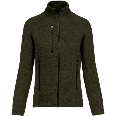 Veste zippée chinée femme