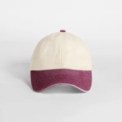 Casquette vintage compacte visière contrastée