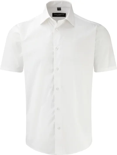 Chemise fittée homme manches courtes