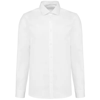 Chemise popeline manches longues homme