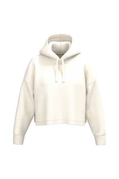 Sweat-shirt crop à capuche femme
