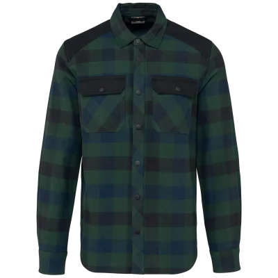 Chemise à carreaux avec poches homme