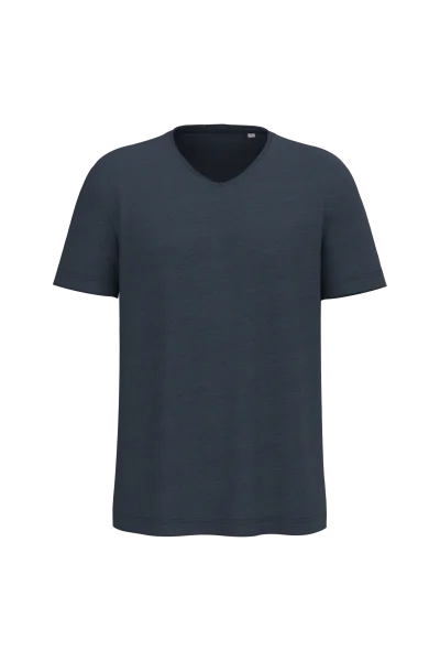 T-shirt écoresponsable col slub à épaules tombantes homme
