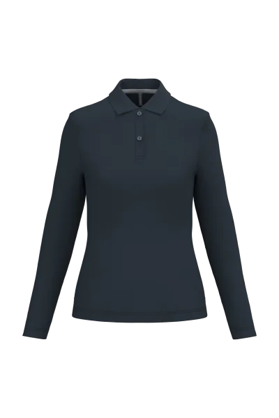 Polo manches longues femme