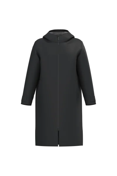 Parka longue doublée sherpa unisexe