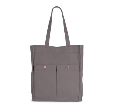Sac à main à double poche frontale