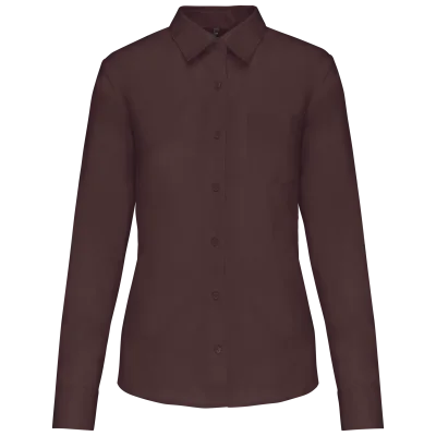 Chemise popeline polycoton entretien facile femme