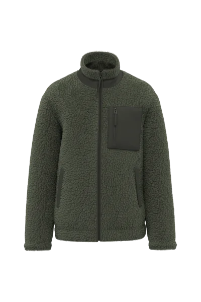 Veste écoresponsable en sherpa unisexe