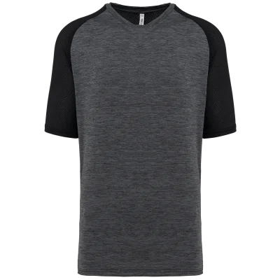 T-shirt de padel bicolore à manches raglan homme