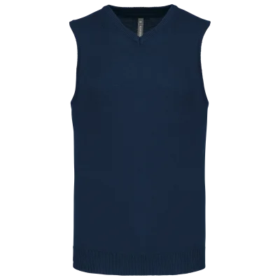 Pull col V sans manches