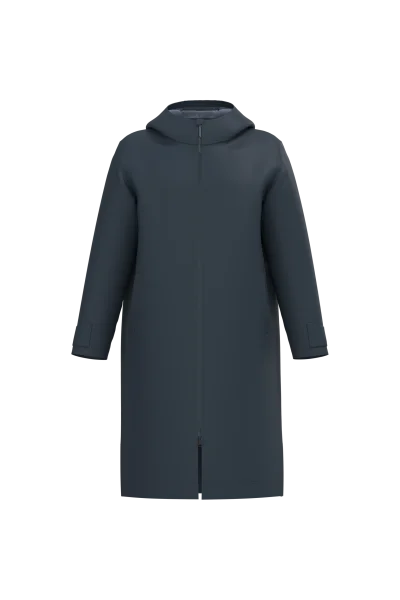 Parka longue doublée sherpa unisexe