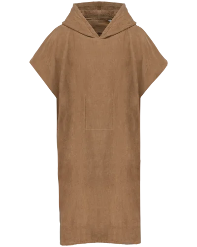 Poncho éponge à capuche unisexe