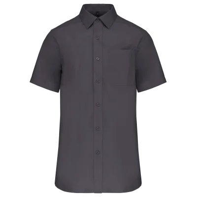 Chemise popeline manches courtes
