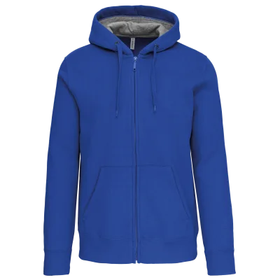 Sweat-shirt zippé capuche unisexe