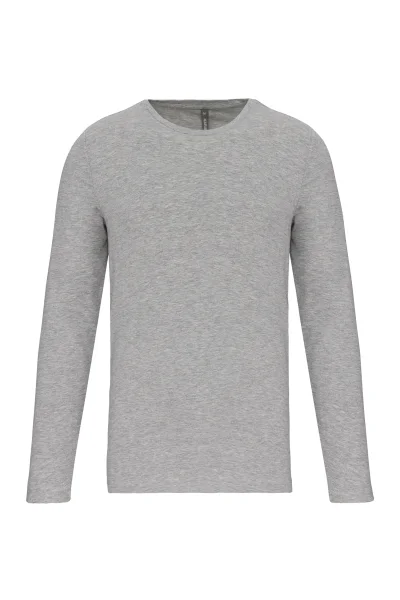 T-shirt col rond manches longues homme