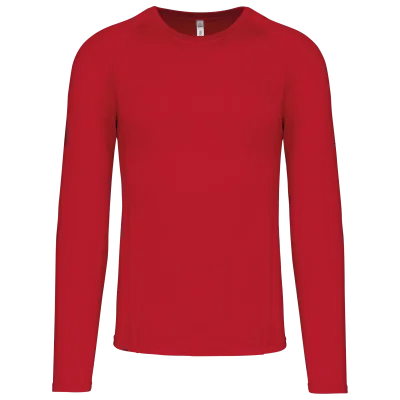 T-shirt double peau sport manches longues unisexe