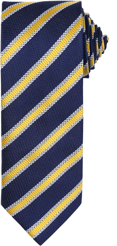 Cravate rayée "Waffle"