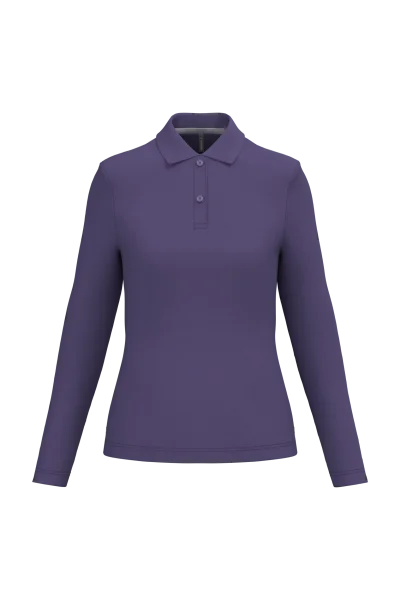 Polo manches longues femme