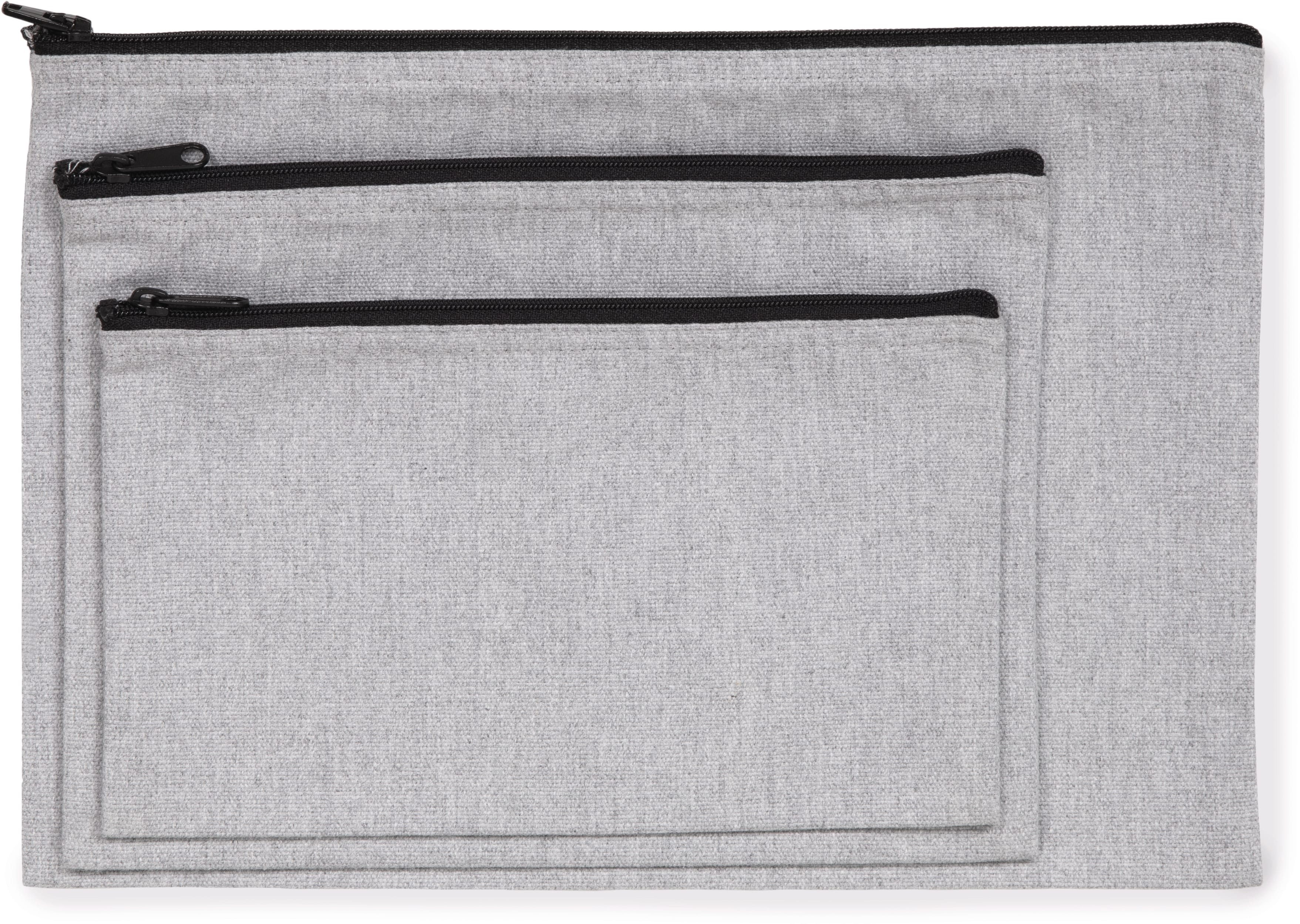 Pochette zippée recyclée