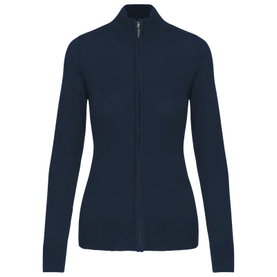 Cardigan zippé femme