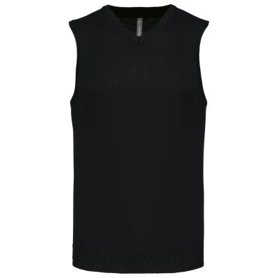 Pull col V sans manches