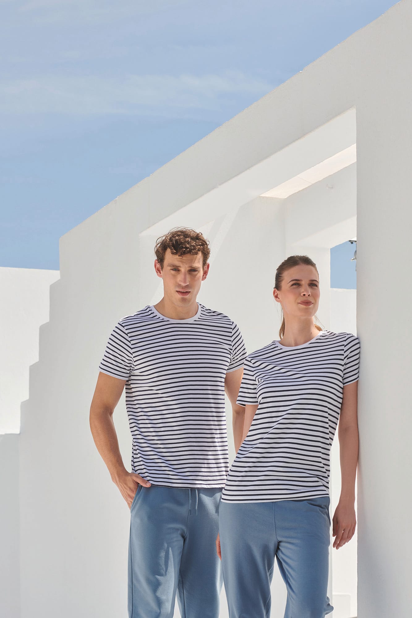 T-shirt Rayé unisexe