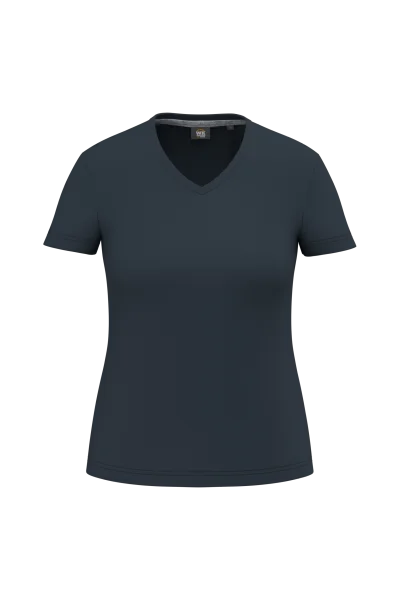 T-shirt écoresponsable col V antibactérien femme