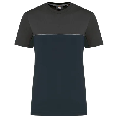 T-shirt bicolore écoresponsable manches courtes unisexe