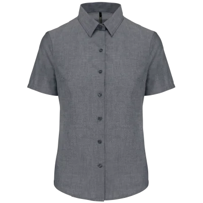 Chemise Oxford manches courtes femme