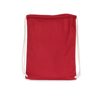 Sac à dos en coton bio avec cordelettes