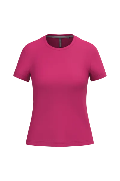 T-shirt col rond manches courtes femme
