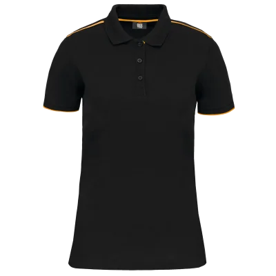 Polo Day To Day contrasté manches courtes femme