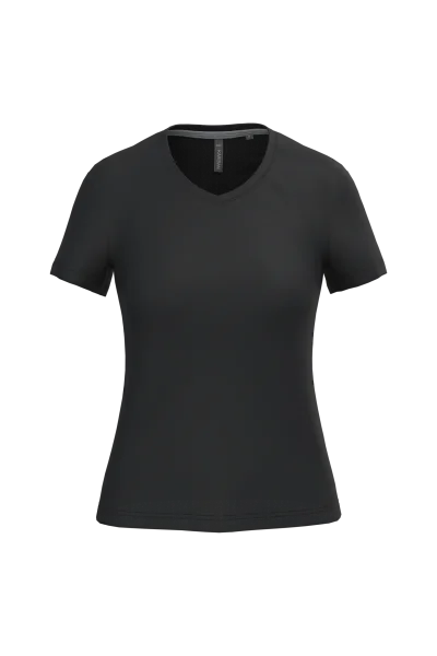 T-shirt col V manches courtes femme