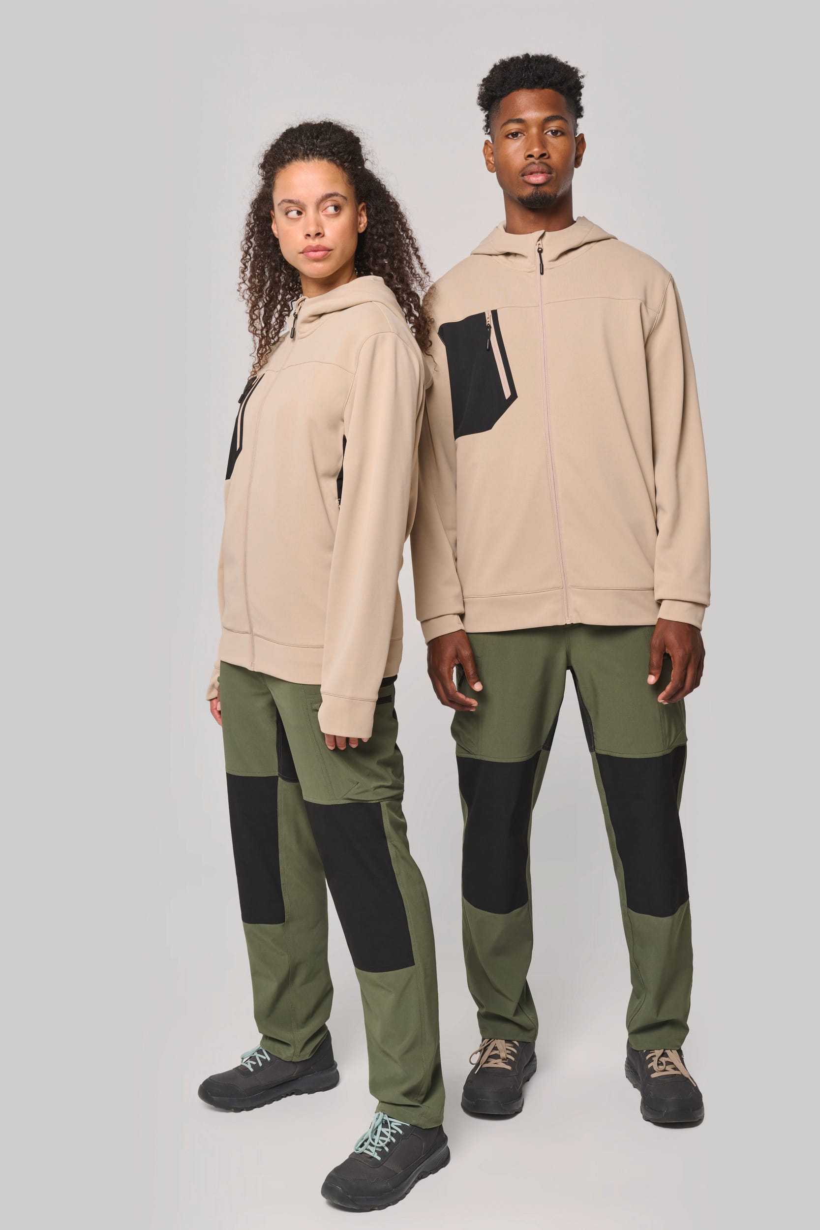 Veste outdoor zippée unisexe