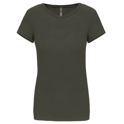T-shirt col rond manches courtes femme