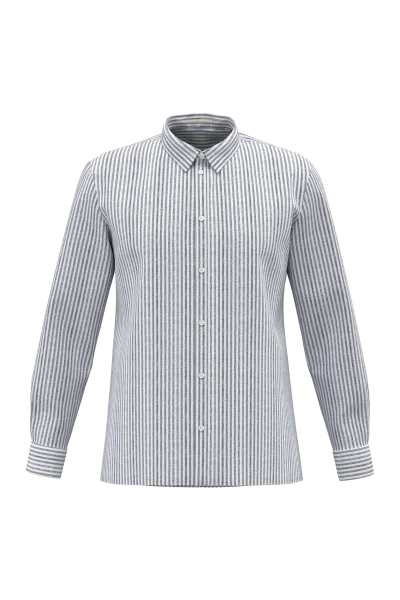Chemise rayée en lin homme