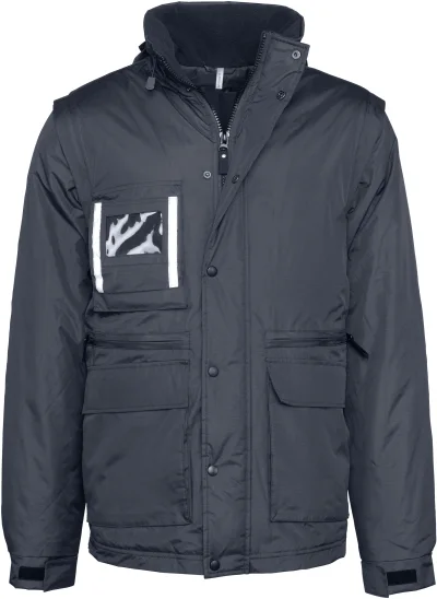 Parka workwear manches amovibles homme