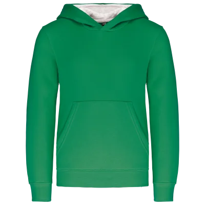 Sweat-shirt capuche contrastée enfant