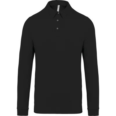 Polo jersey manches longues homme